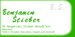 benjamin stieber business card